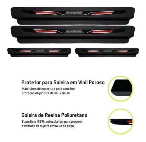 Imagem 3 de 7 de Soleira Porta Sport Civic 2007 2008 2009 2010 2011 2012 2013