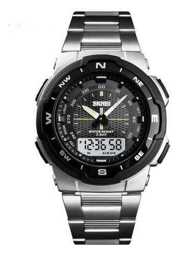 Reloj Deportivo Impermeable Para Hombres Con Doble Display /