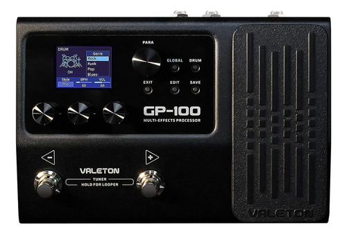 Pedal De Efecto Valeton Multi-effects Processor Gp-100 Negro