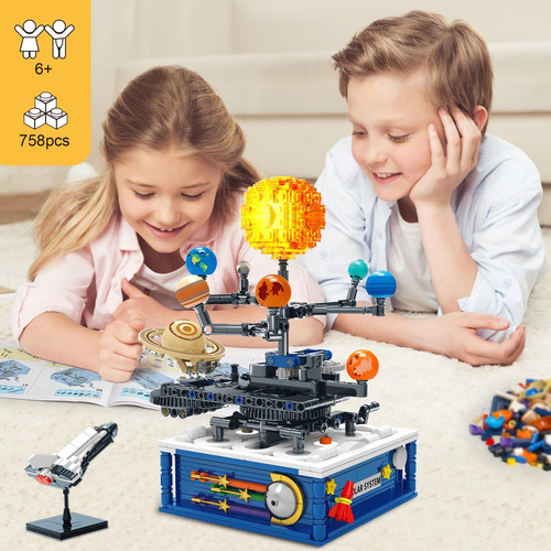 Sitodier Juguete De Construcción De Sistema Solar Giratorio,