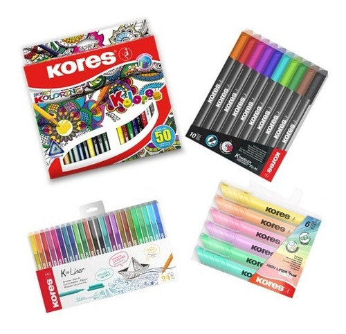 Kit De Escritura Y Marcadores Crear Kores 