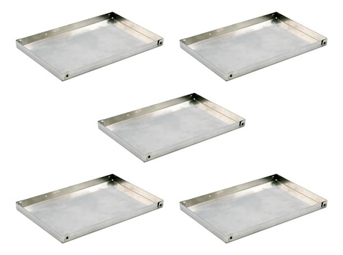 Set X 5 Bandeja Placa De Aluminio 40x30x2 Cm Panaderia Horno