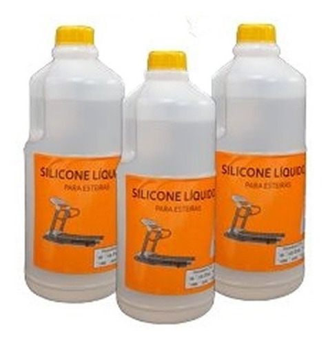 Combo 3lts Silicone Liquido Lubrificante Para Esteiras