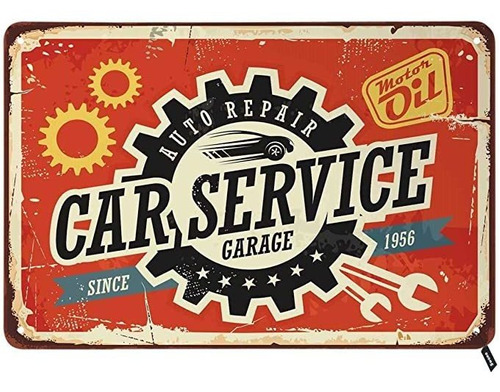 Swono Car Service Tin Signs, Reparación De Automóviles Garaj