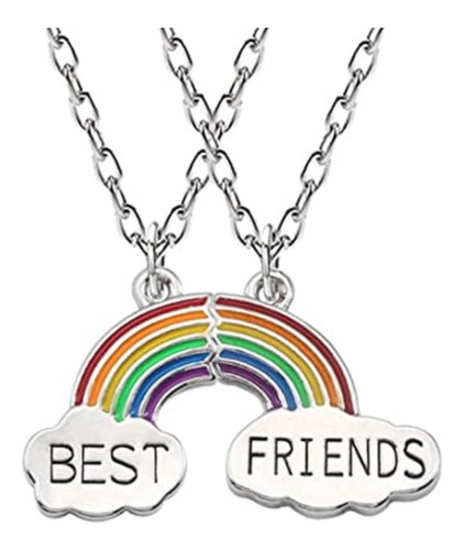 2 Collares: Arcoiris Para Mejores Amigos