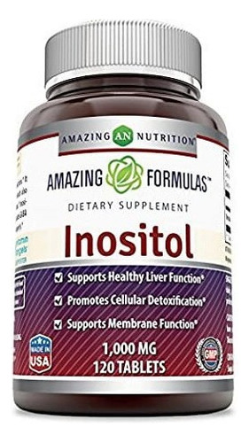 Amazing Formulas Inositol 1000mg 120 Tabletas Vitamina B8