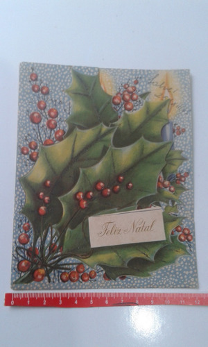 Cartão Feliz Natal - Um Cordial Abraço - Sem Data (Usado)