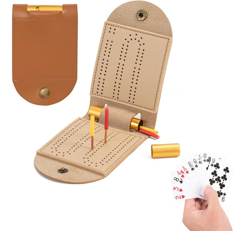 Juego De Juegos De Mesa De Grano De Cuero Portátil De Grano