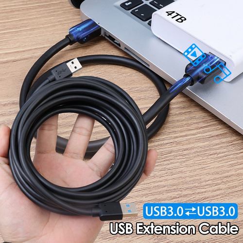 Cable De Extensión Usb 3.0, Tipo A Macho A Macho