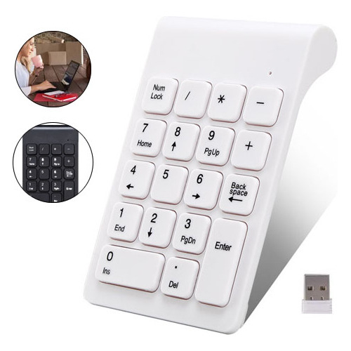 Mini Teclado Numérico Usb Inalámbrico Calculadora Pc Noteboo