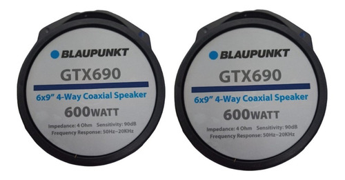 Imagen 7 de 7 de Parlantes Blaupunkt 6x9 Audio Car Gtx690 600 Watts