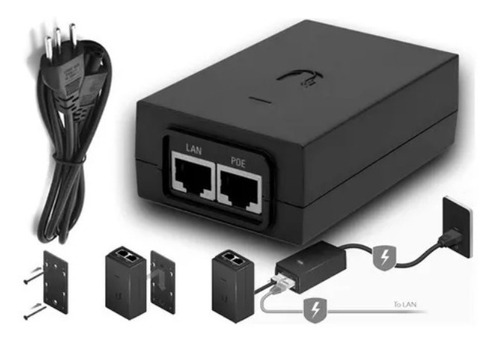 Imagem 1 de 2 de Ubnt Poe-48-24w-g Poe Injector 48vdc 24w 0.5amp Fonte 5 Unid