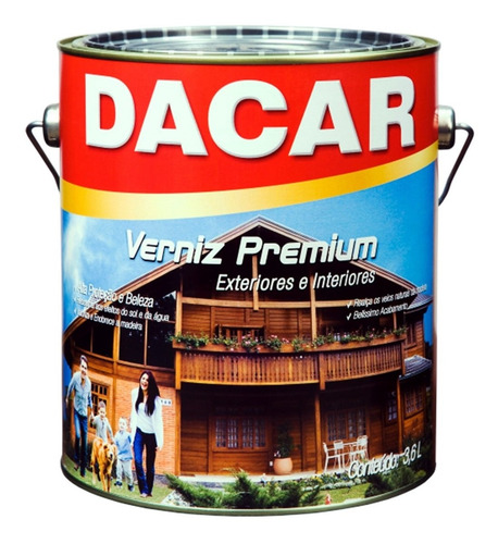 Barniz Marino Para Maderas Dacar Premium Int Y Ext 3,6l G P