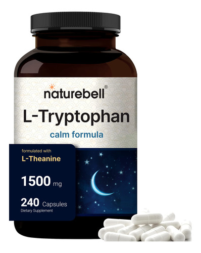Advanced Sleep Aid L-tryptophan Capsules, 1500 Mg Por Porci