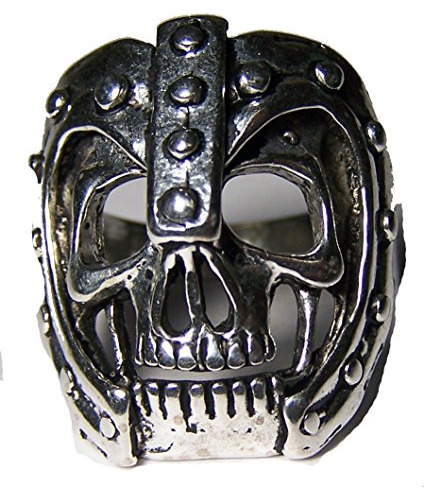 Anillo De Calavera Con Máscara Blindada Para Hombre O Mujer