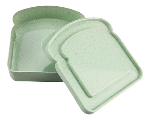 2 Fiambrera Bento, Contenedor De Almuerzo Ligero Verde