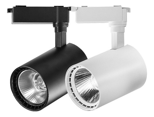 Iluminación De Riel Led 40w Cob Rail Spotlight Lámpara De