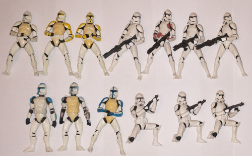 Lote Star Wars Clone Troopers Para Customizar 12 Unidades