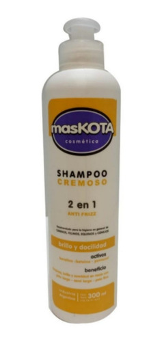 Shampoo Maskota 2 En 1 Anti Frizz Perros Gatos 300 Ml
