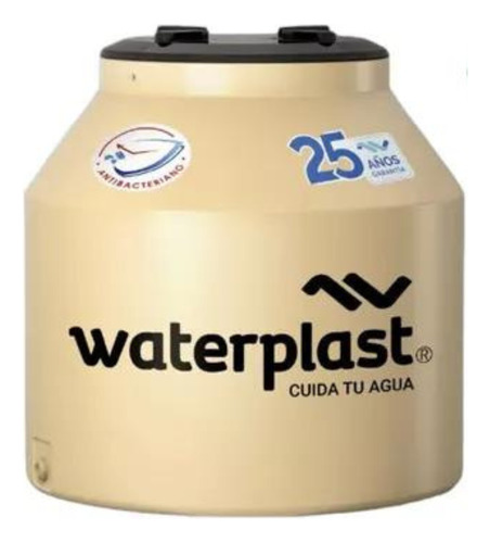 Tanque De Agua Tricapa Reforzado Waterplast 300 Litros Chico Color Crema