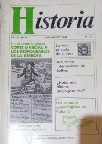 Historia Año Iv N° 14 Invasiones Inglesas Armando A Piñeiro