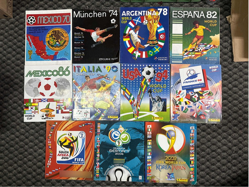 Revistas Álbumes Mundial De Futbol - Panini - 11 Mundiales