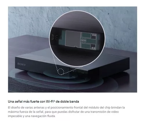 Reproductor de Blu-ray con conversión de señales 4K y Wi-Fi®, BDP-S6700