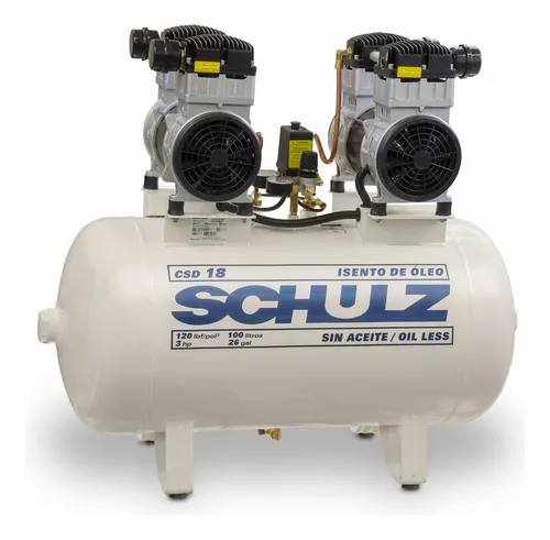 Compressor de Ar Schulz pratic Air csi 8,5 Pés 25 Litros 2 Cv Monofásico  220v