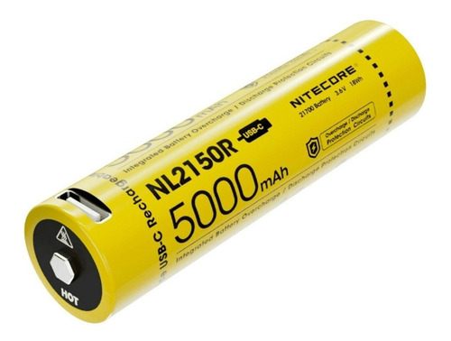 Batería Nitecore Nl2150r Recargable Usb-c 3.6v 5000mah