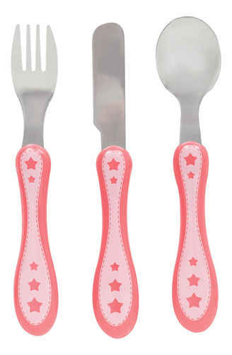 Imagem 3 de 4 de Talher Infantil Colher Garfo Faca Inox Introdução Alimentar