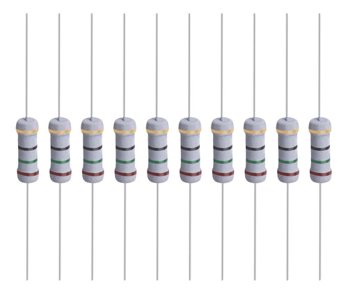 50 Resistencia Pelicula Oxido Metal Plomo Eje Normal