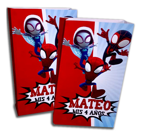 Bolsitas Golosineras Spiderman Universo X 35 Personalizadas