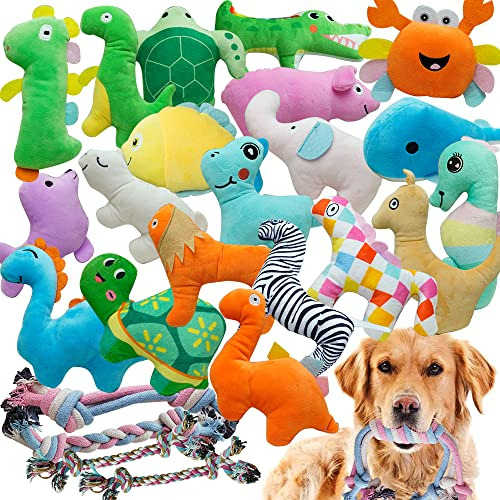 Dog Toys 25 Pack Squeaky Puppy Toys For Small Dogs Plus...