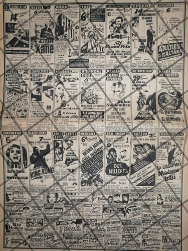 Cartelera De Cine Retro 30 Enero 1969