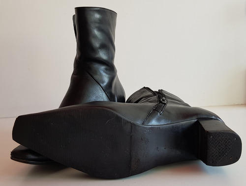 Botas Febo Cuero Negro Caña Corta T. 39. Impecables.