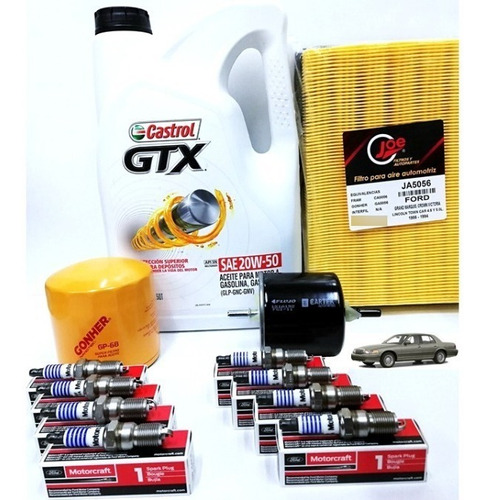 Kit Cambio De Aceite Ford Grand Marquis 4.6l 1998 Castrol