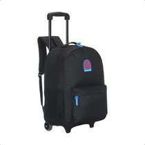 Comprar Mochila Carro Carrito Escolar Ruedas Diseño Manija Telescopica Extensible Grande Reforzada Tsr Color Negro Diseño de la tela Lisa