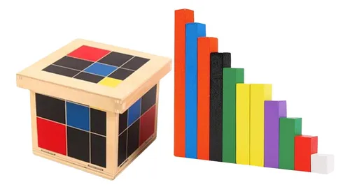Juego De Construcción De Madera Para Niños, Cubo Trinomio