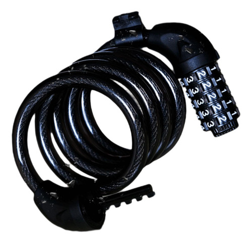 De Combinación Para Bicicleta, De Cable Negro De 3,9 Pies