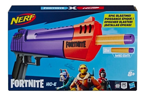 Lanzador Nerf Fortnite Hc-e Arma Original Hasbro Pistola