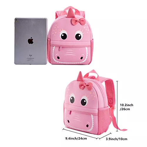 Lindo dinosaurio bebé rosa niño mochila impermeable mini mochila  niños/niñas linda mochila pequeña, Imagen 425, Mochilas Tradicionales