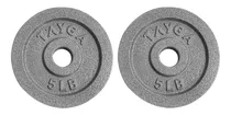 Comprar Par Discos 5 Lb C\u002Fu Barras O Mancuernas Tayga 30 Mm Acero
