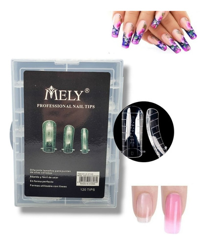 Molde Para Contruccion Uñas Polygel Gel Concavas Mely