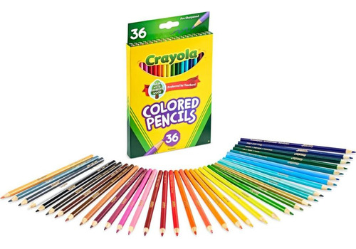 Lápices De Colores Crayola 36ct Para Niños, Arte Y