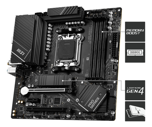 Placa Base Msi Pro B650m-a Wifi Amd B650 Socket Am5 Micro