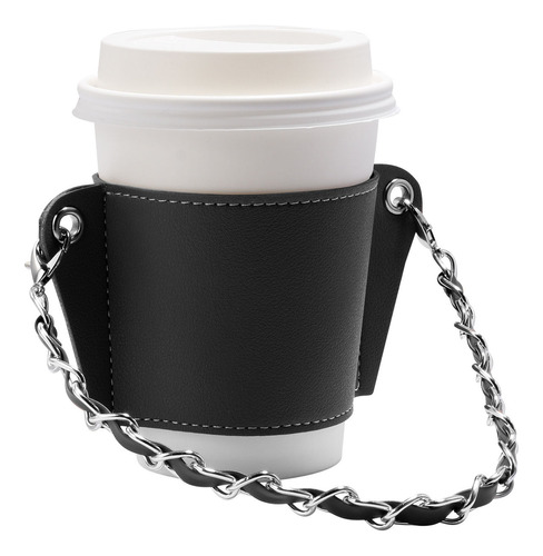 Funda De Piel Para Taza De Café Portátil Con Cadena En D Han