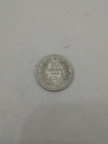 Moneda 10 Centavos Chile Año 1936