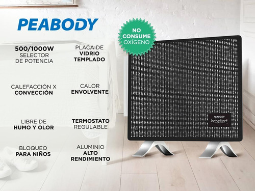 Calefactor Vitroconvector Eléc Peabody Ne-pe-vc10 220v