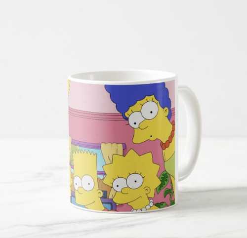Caneca Porcelana Personalizada Os Simpsons