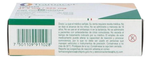 Tramacet 37.5 Mg / 325 Mg Caja Con 40 Tabletas